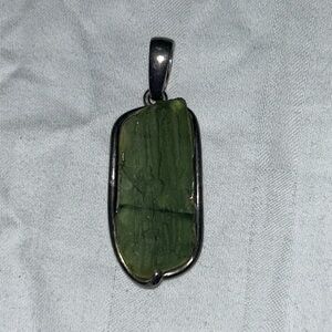 Authentic Moldavite Charm for a necklace or keychain
